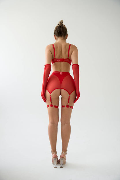 Fiora Secret Red Poppy Kalpli Jartiyer Full Takım