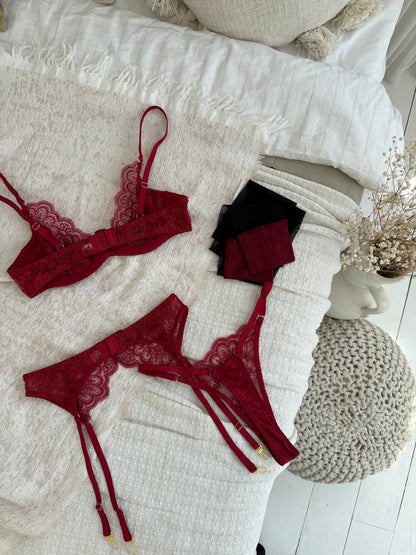 Fiora Secret Cherry Night Eldivenli Full Takım